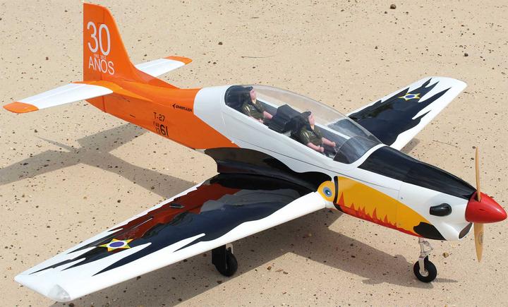 Actual product image Seagull Models SG-Models ) Embraer T-27 Tucano 85" 35-40cc WITHOUT retractable landing gear (Scale Helicopter)