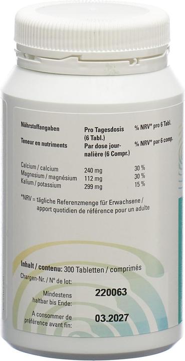 Valori nutrizionali e ingredienti Allsan Compresse di sale minerale alcalino (300 Pezzo/i, Pillole, 230 g)