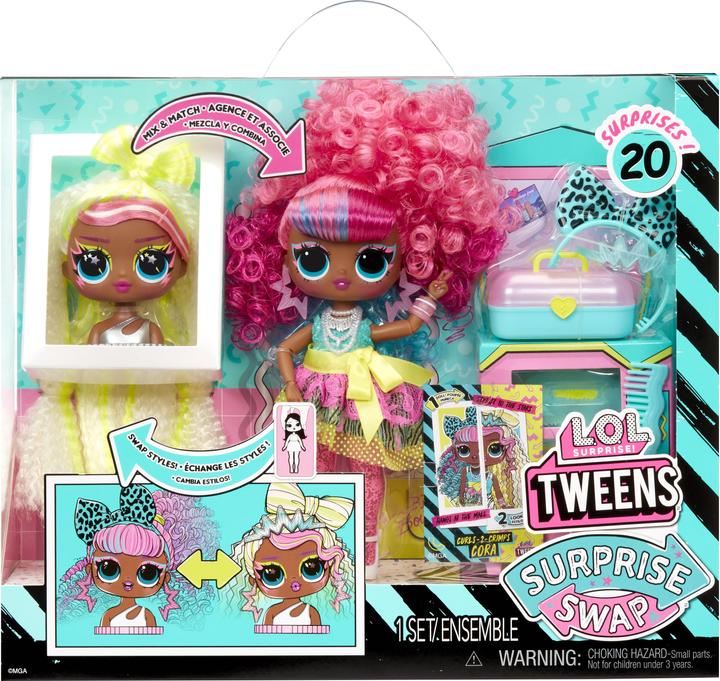 Actual product image MGA Surprise Tweens Swap Fashion Curls Cora