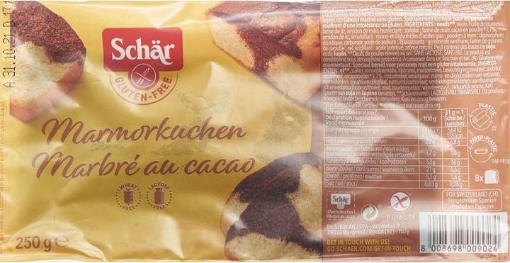 Produktbild Schär Marmorkuchen glutenfrei (1 Stk., 250 g)