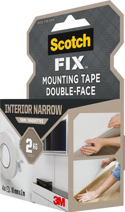 Image du produit Scotch Ruban de montage -Fix, 10 mm x 2 m, blanc (10 mm)