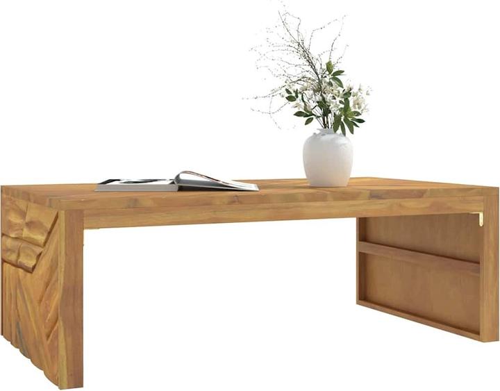 Image du produit VidaXL Table basse 110x60x38 cm en teck massif (110 x 60 x 38 cm)