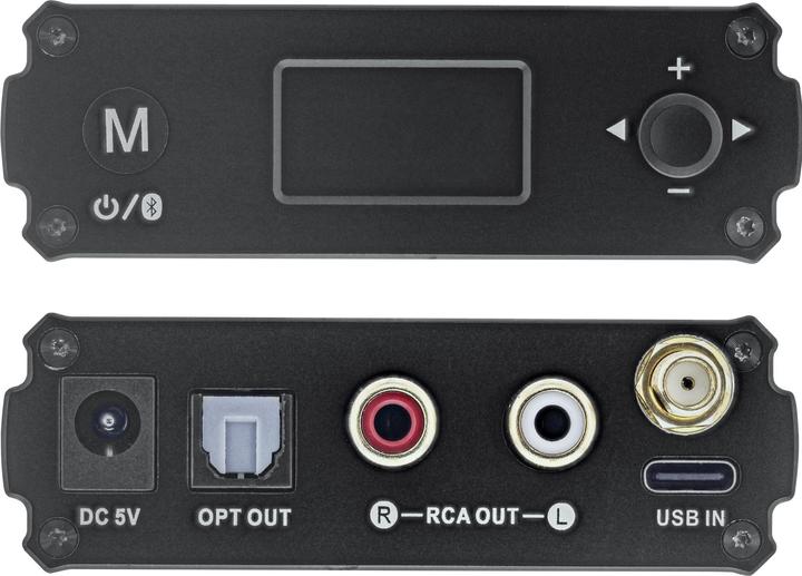 Productafbeelding InLine Bluetooth 5.1 HiFi-ontvanger & USB DAC, met LCD-scherm (Ontvanger)