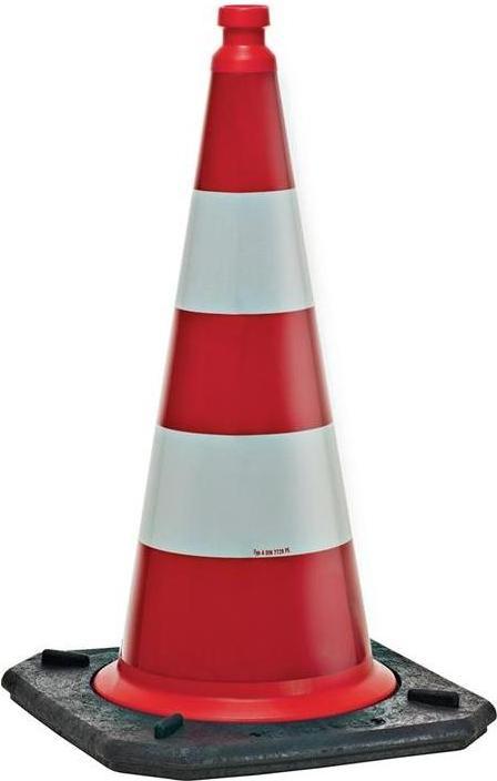 Actual product image Wemas Traffic cone H.760mm 2-piece foil type RA1 foil G.5,2kg
