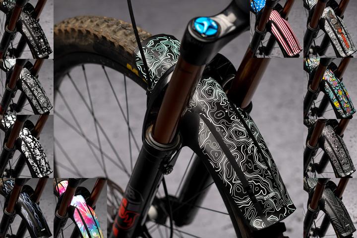 Actual product image Dyedbro Mud Guard Decals FOX 36-38 XL (Rear mudguard)