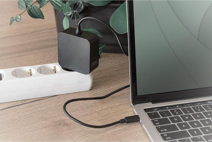 Produktbild Digitus Notebook-Ladegerät USB-C Netzteil 65W PD3.0 DA-10071 1,2 m, Schwarz (65 W)