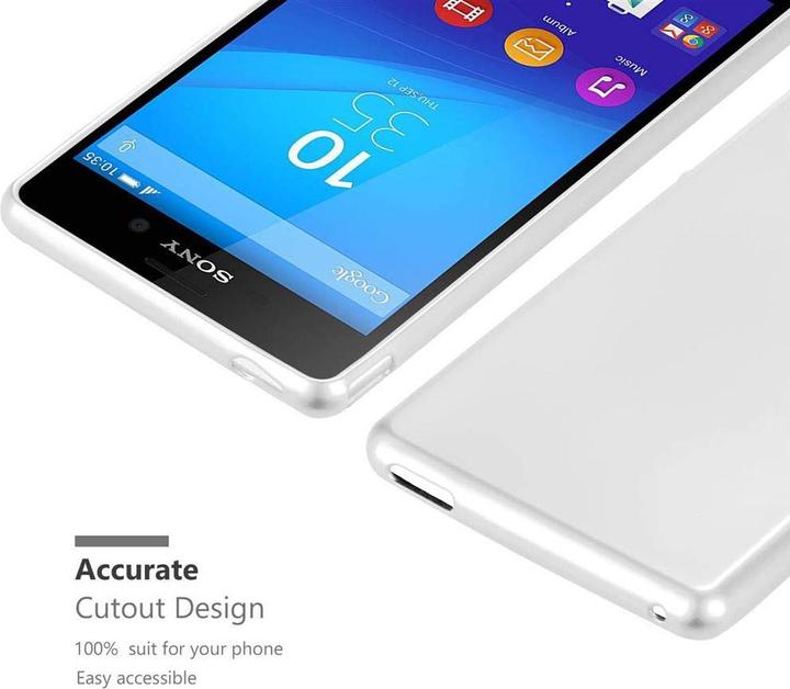 Actual product image Cadorabo TPU Matt Metallic Cover (Sony Xperia M4 Aqua)