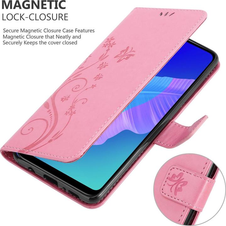 Productafbeelding Cadorabo Bloemen Boekomslag (Huawei P40 Lite E)