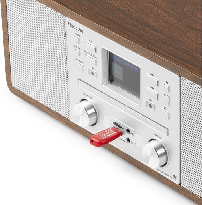 Produktbild Audizio DAB+ Radio Avola Silber, Radio Tuner: FM, DAB+ (DAB+, FM, Bluetooth, WLAN)