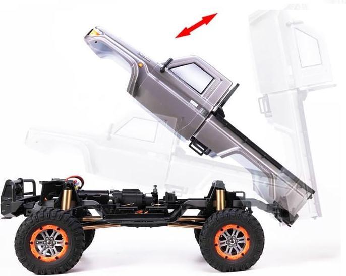 Actual product image Amewi AMXRock RCX10P Crawler Pick Up (ARR Almost Ready to Run)
