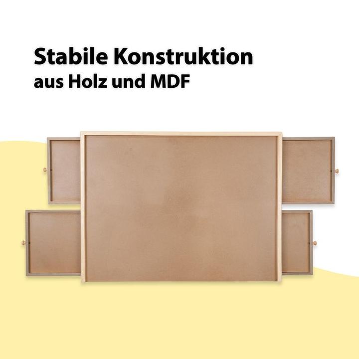 Produktbild Hermex Puzzlebrett mit Auszügen Puzzletafel Puzzleunterlage (1000 Teile)