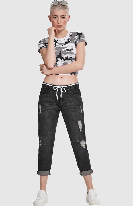 Immagine prodotto Urban Classics T-shirt in jersey elasticizzato da donna (XS)