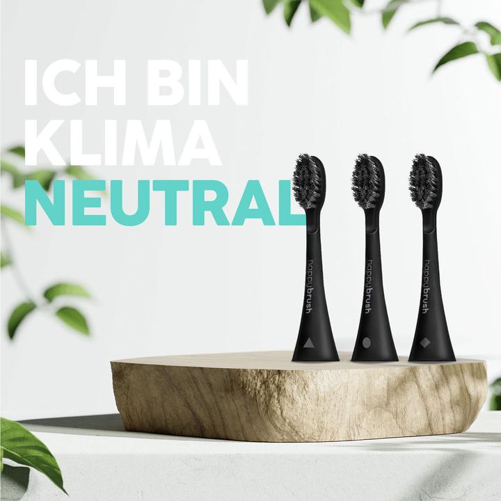 Image du produit happybrush ECO VIBE 3 brosses à dents All Black (3 x)