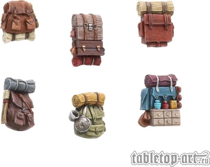 Image du produit Tabletop-Art Décoration Sacs à dos d'aventurier - Set 1 6 pièces