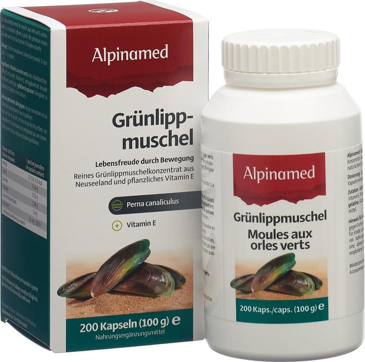Actual product image Alpinamed Green-lipped mussel (120 Piece, Capsules, 140 g)