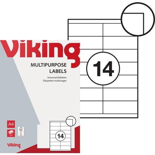 Produktbild Niceday Mehrzwecketiketten 980457 Weiss 100 Blatt