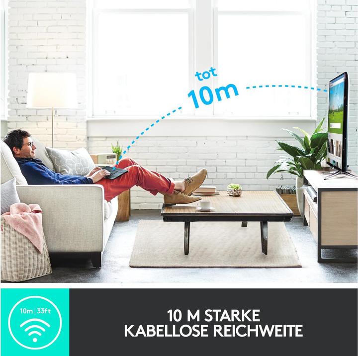 Produktbild Logitech K400 Plus (CH, Kabellos)