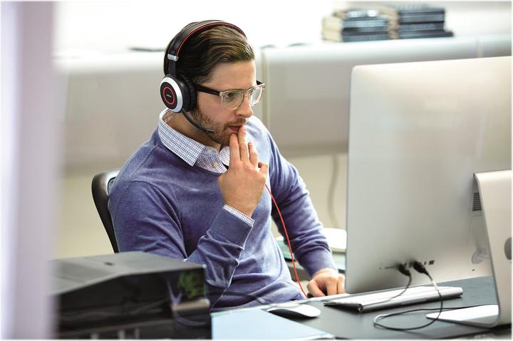 Actual product image Jabra Evolve 80 (Cable, USB-A)