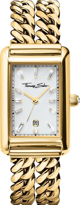 Actual product image Thomas Sabo Damenuhr rechteckig goldfarben (Analogue wristwatch)