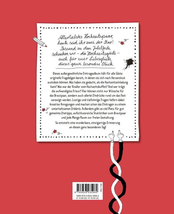 Actual product image Panini Wedding is the most beautiful day in life - The special guest book (Hardcover, German)
