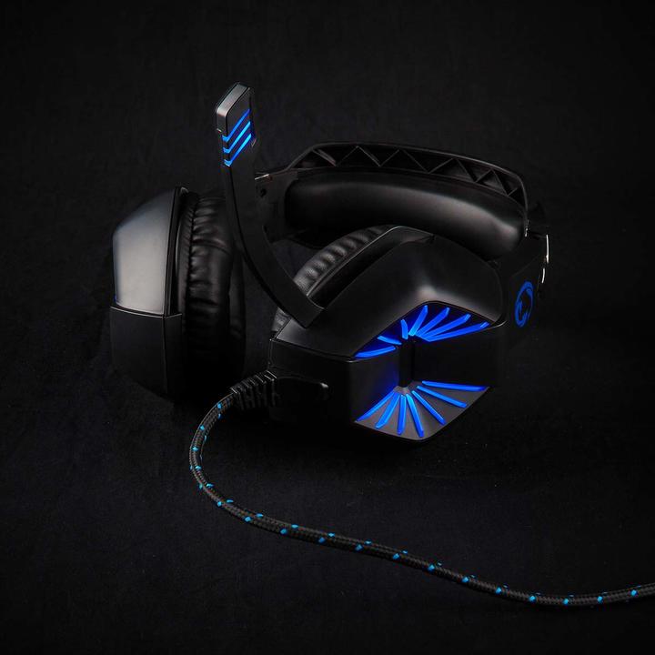 Produktbild Nedis Gaming Headset | Über Ohr | Stereo | USB Type-A / 2x 3.5 mm | Klappbarer Mikrofon | 2.20 m | L (Kabelgebunden)