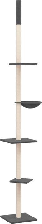 Produktbild VidaXL Kratzbaum Deckenhoch Dunkelgrau 263,5-289,5cm Katzenbaum Kletterbaum (289.50 cm, Dunkelgrau)