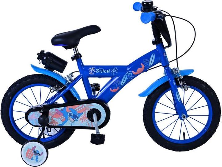 Actual product image Disney Stitch Children's Bicycle - Boys - 14 Inch - Blue - Two Hand brakes (31482-dr) (14")
