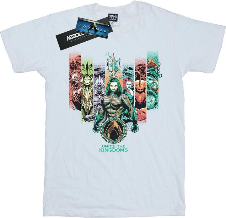 Actual product image Boys Aquaman Unite The Kingdoms T-Shirt (140, 146)