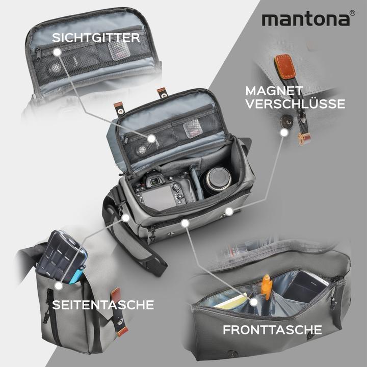 Actual product image mantona Camera bag Milano grande (Camera shoulder bag)