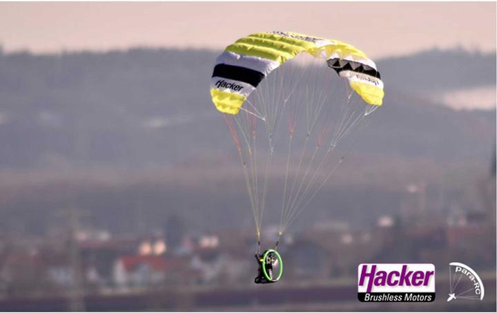 Actual product image Hacker Para-RC Cloud 0.5 Backpack Set ARF (yellow) (Paraglider)