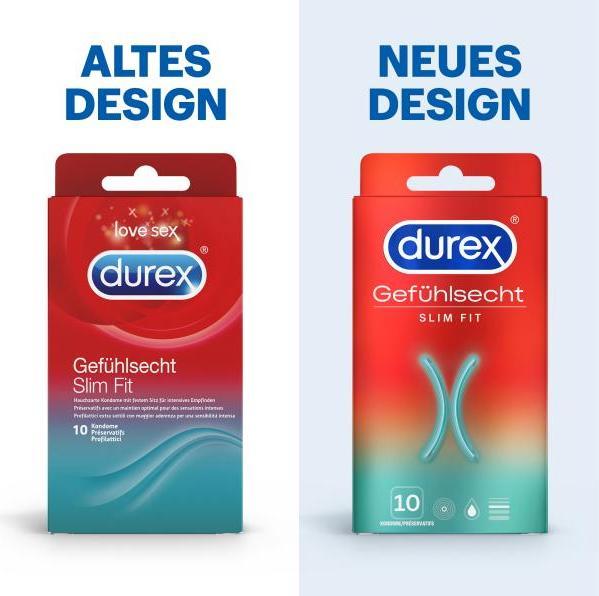 Actual product image Durex Gefühlsecht Slim Fit (10 pcs.)