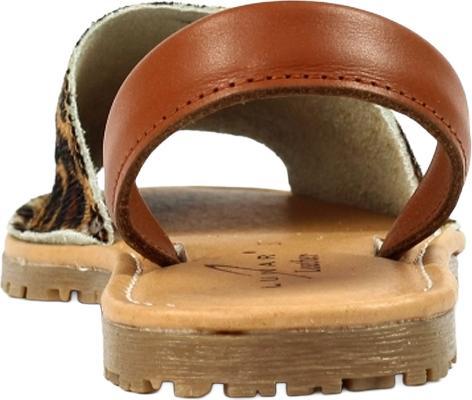 Actual product image Lunar Womens/Ladies Azura Leopard Print Leather Sandals (38)