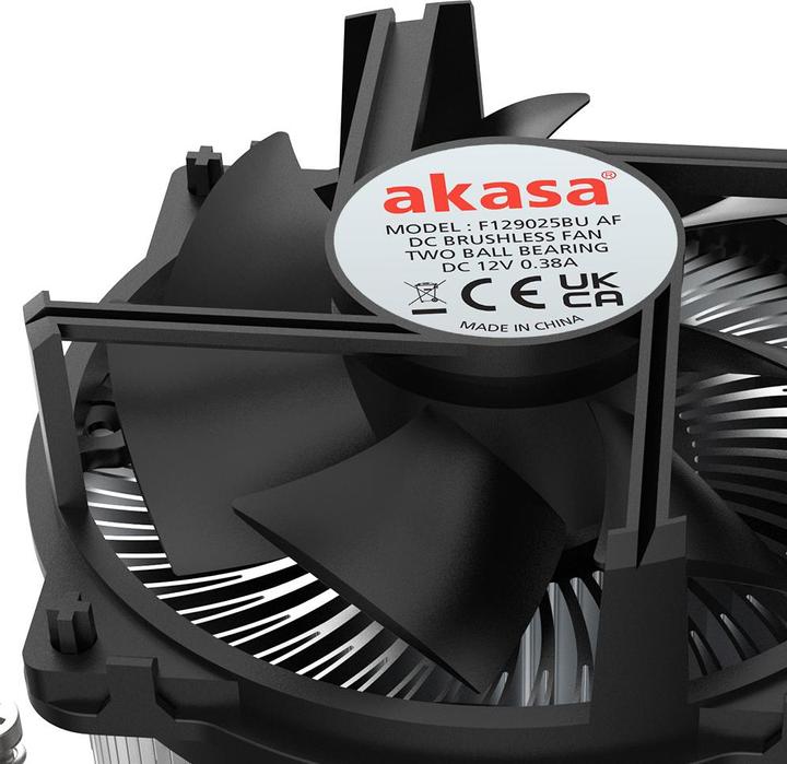 Image du produit Akasa AK-CC6608BP01 Refroidisseur de processeur à profil bas - socket LGA 1700, 63,2 mm de hauteur (63.20 mm)