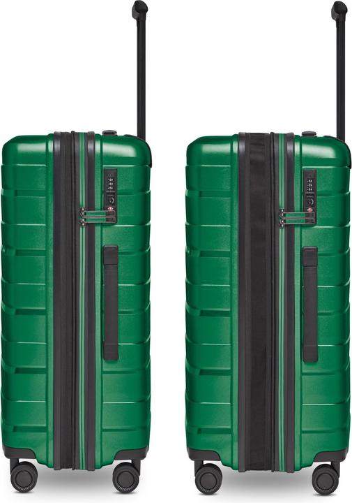 Immagine prodotto Bergpfeil Travel 4-Rollen Trolley M 66 cm mit Dehnfalte (72 l, M (50 - 90l))