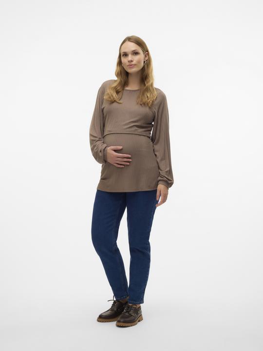 Produktbild Mamalicious Normal geschnitten Rundhals Top Bluse (M)