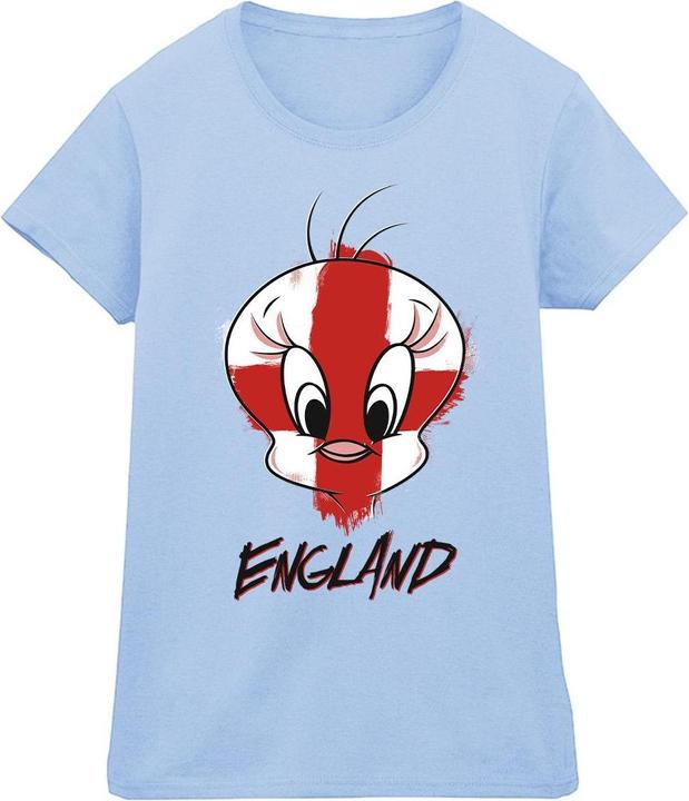 Image du produit Looney Tunes - T-shirt TWEETY ENGLAND FACE - Femme (L)