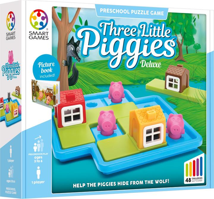 Smart Games Puzzle game Three Little Piggies - Deluxe (English, German, French, Italian, Spanish)