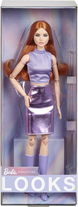 Actual product image Barbie Signature Looks - Lilac Dress Red Hair