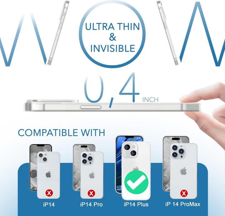 Image du produit Nalia Étui rigide mat extrêmement fin de 0,3 mm d'épaisseur (Apple iPhone 14 Plus)