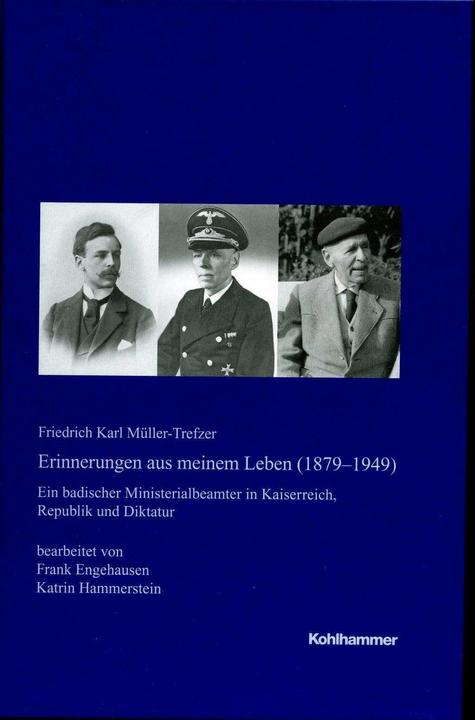 Image du produit Erinnerungen aus meinem Leben (1879-1949) (Allemand, Frank Engehausen, Katrin Hammerstein, Freidrich Karl Müller-Trefzer, 2017)