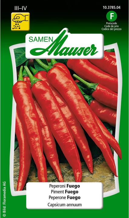 Samen Mauser Pepperoni Fuego (Semi di verdura)