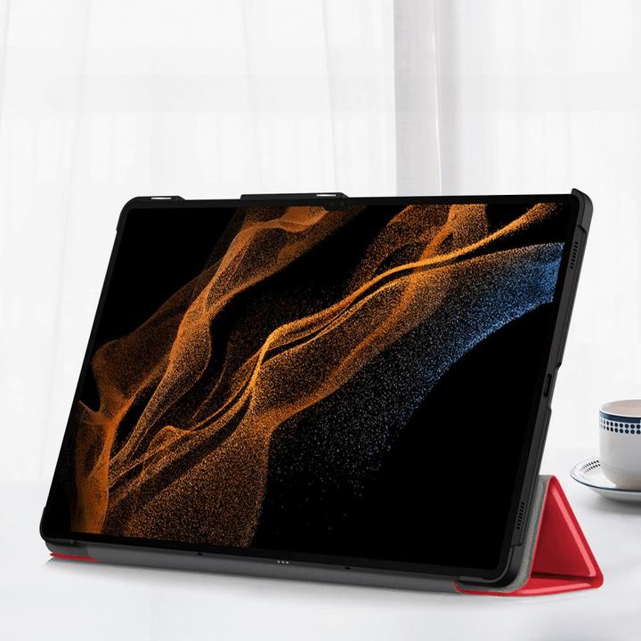 Produktbild Cover-Discount Galaxy Tab S9 Ultra - Tri-fold Smart Case rot (Galaxy Tab S9 Ultra)