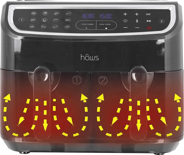 Actual product image Haws Hot air fryer 2x4,5l