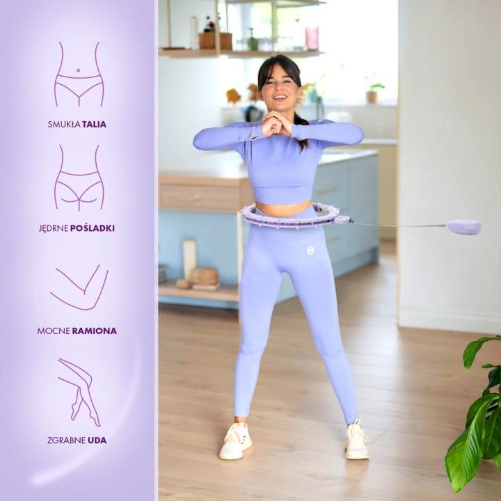 Produktbild HMS Hhm14 Hula Hoop Violett Magnetisch Mit Gewicht + Zähler