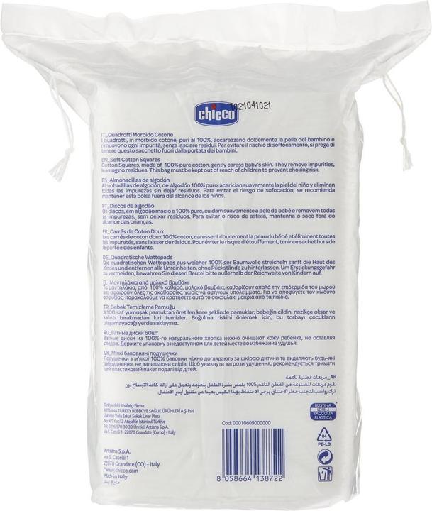 Immagine prodotto Chicco Cuscinetti di cotone (Pacco mensile, 60 Pezzo/i)