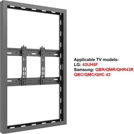 Actual product image Multibrackets Slim monitor frame, wall mounting, 43"/6671