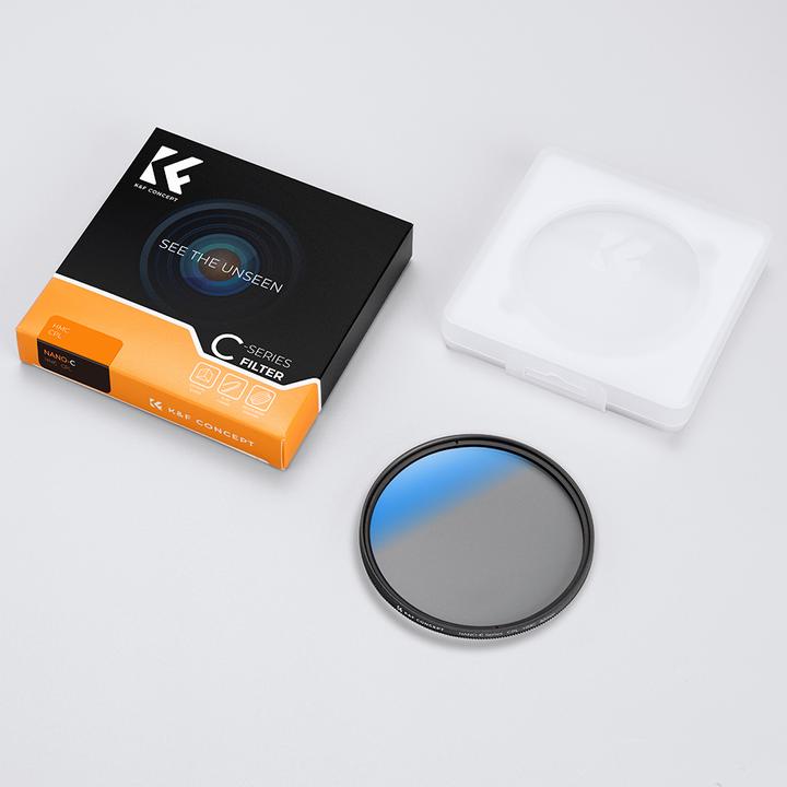 Actual product image K&F Concept 67MM Circular Polarizer Lens Filter Ultra-Slim 18 Multi-Layer Coatings (C Series) (67 mm, Polarizing filter)