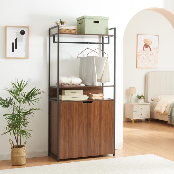 Actual product image En.Casa Coat rack set of 2 Larem 1 cupboard 7 shelves