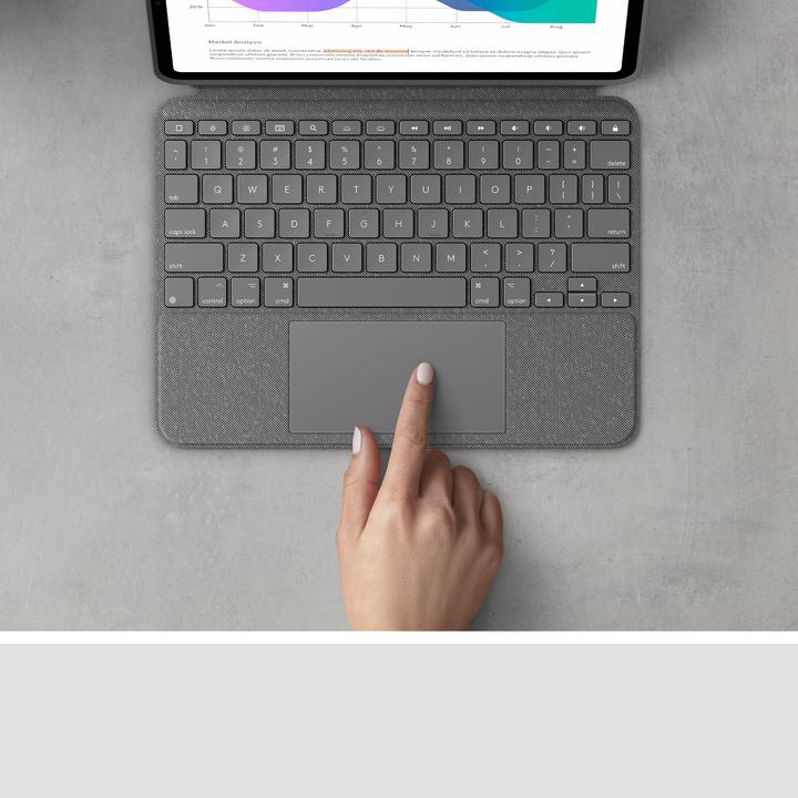 Actual product image Logitech Combo Touch (CH, iPad Pro 11 2021 (3rd Gen), iPad Pro 11 2020 (2. Gen), iPad Pro 11 2018 (1. Gen), iPad Pro 11 2022 (4th Gen))