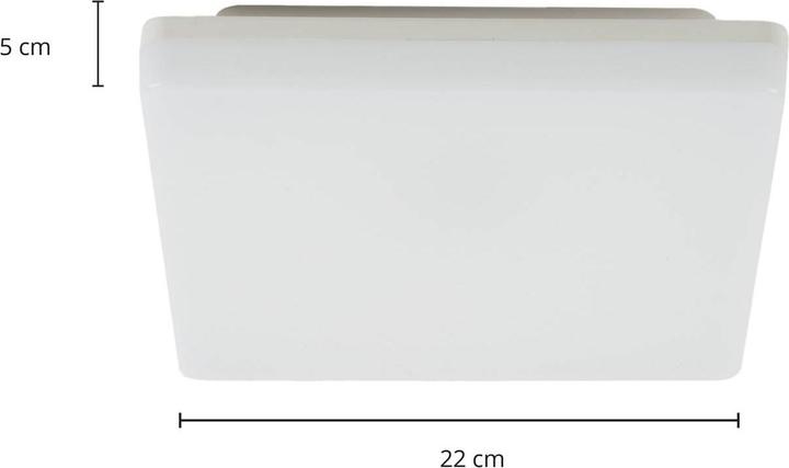 Actual product image Prios Artin LED ceiling lamp, sensor, angular, 22 cm (2200 lm)
